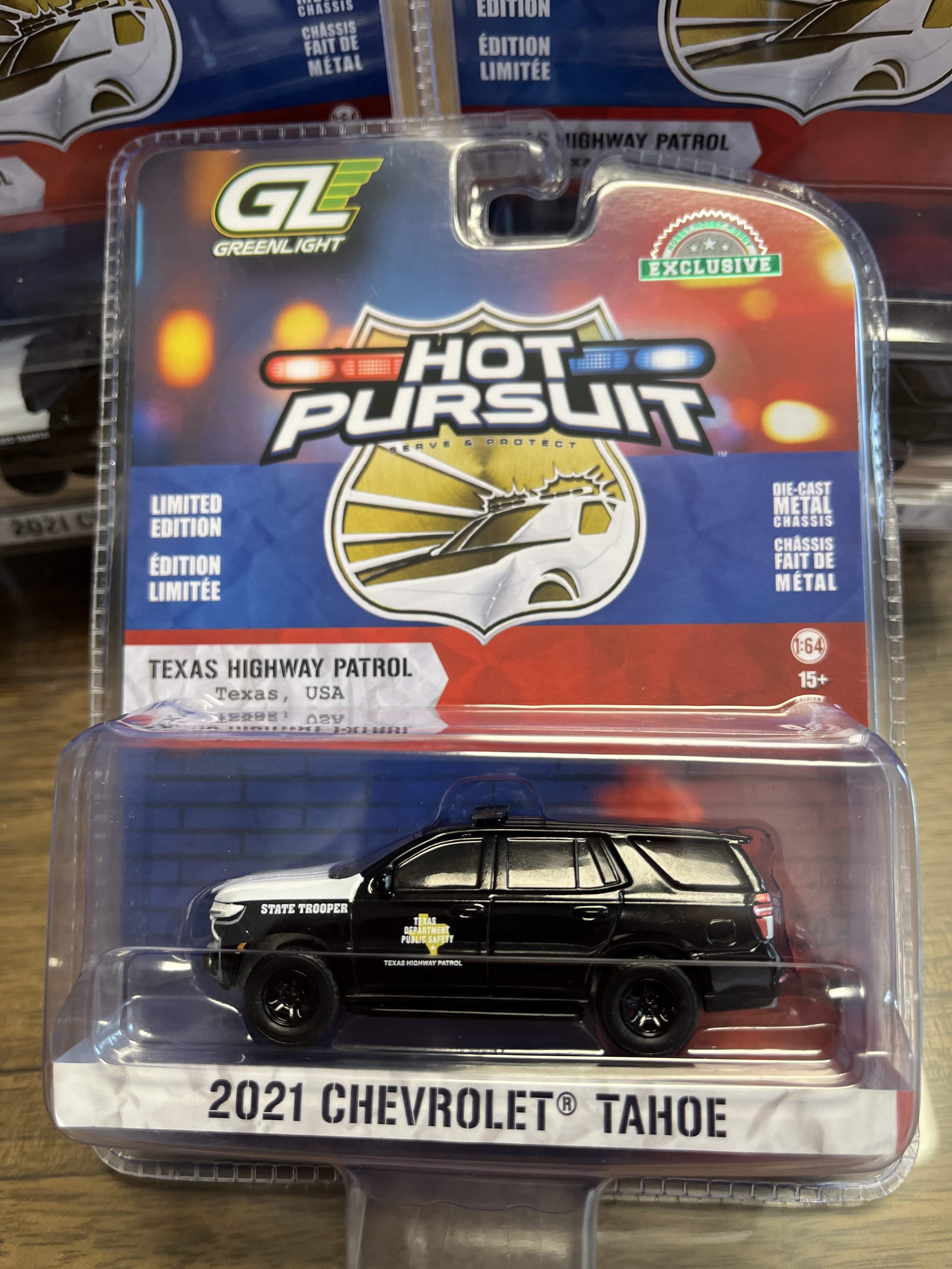 绿光Greenlight 1/64 雪佛兰Tahoe德州高速巡警车模型合金车模