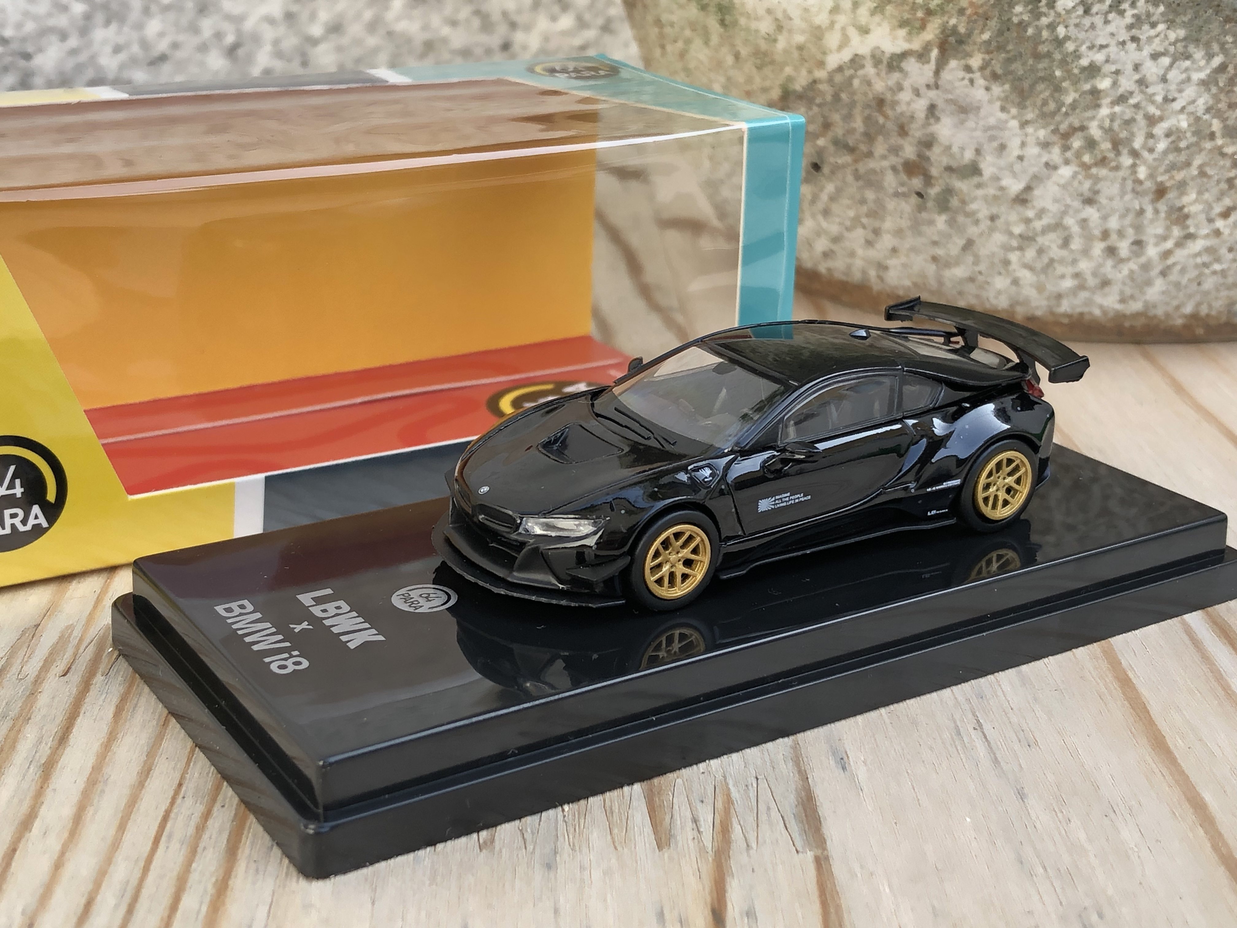 全新PARA 1：64 宝马 BMW i8房车跑车仿真合金汽车模型礼品摆件