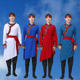 新款 蒙古服族舞蹈服蒙族演出服装 男舞台表演服少数民族考级练功服