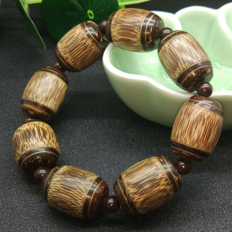 天然手链镶嵌椰壳金丝竹