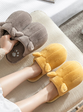 kids baby girl slipper winter women adult indoor shoes cat