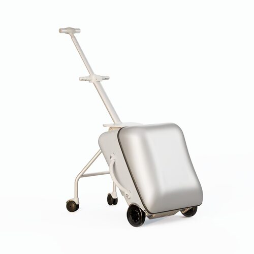 children portable can sit luggage carry-on suitcase trolley