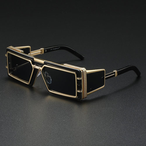 欧美时尚太阳镜男款新款未来科技高级感时尚走秀墨镜sunglasses