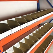 仓库货架纸箱纸盒超市存储库位盒整理用斜口饰品展示陈列分类盒子