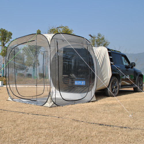 免搭建车尾帐篷,自动车尾透明帐篷,车尾PVC帐篷速开车尾星空帐篷