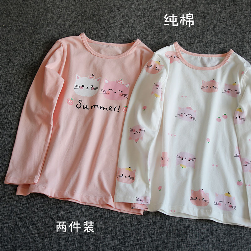 柔软薄款好穿纯棉春秋女童内衣