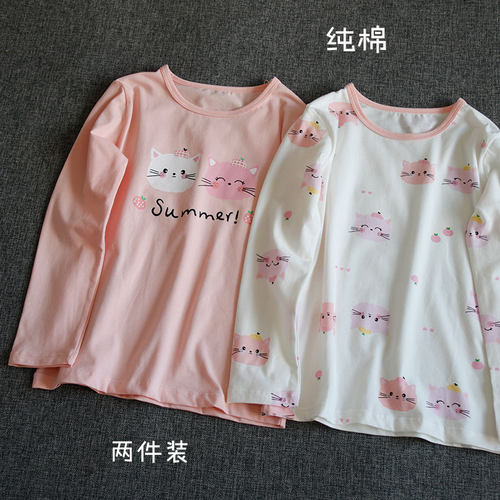 柔软薄款好穿纯棉春秋女童内衣