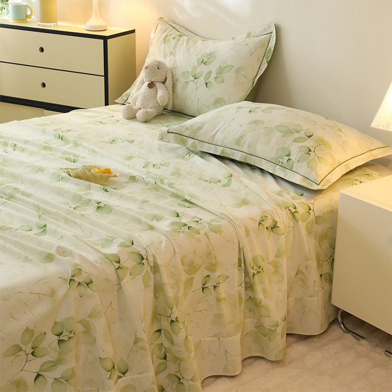 秋冬季加厚纯棉磨毛床单单件双人1.5m1.8米100全棉被单人宿舍学生