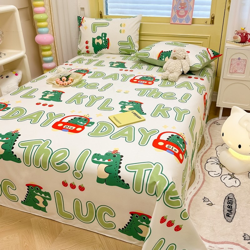 可爱卡通纯棉床单单件全棉亲肤1.2被单人男孩1.5m1.8米双人三件套,床上用品,床单,淘宝优惠券,粉丝福利购,淘宝优惠卷