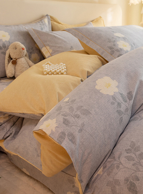 A类冬季加厚100全棉磨毛被套单件150x200x230双人纯棉被罩180x220