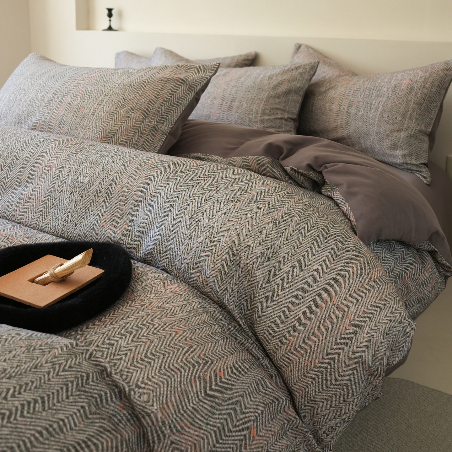 秋冬季加厚磨毛被套单件单人被罩