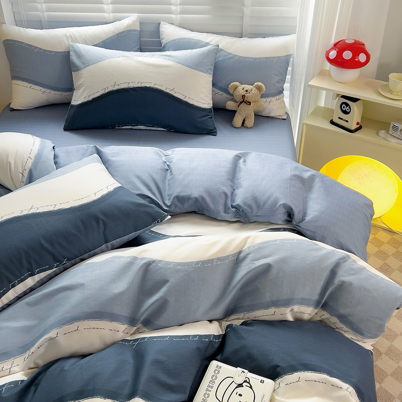 床上四件套100全棉纯棉ins北欧风