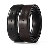 不带头皮带男真皮双面用无头裤 带无扣带纯带身牛皮针扣3.3腰带条