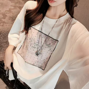 美洋MEIYANG 木马蕾丝T 艺术画框~索罗娜速干凉感圆领