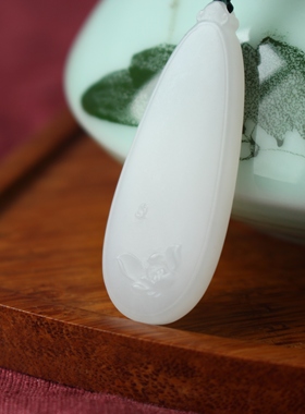 羊脂白玉和田玉新疆白玉羊脂白玉