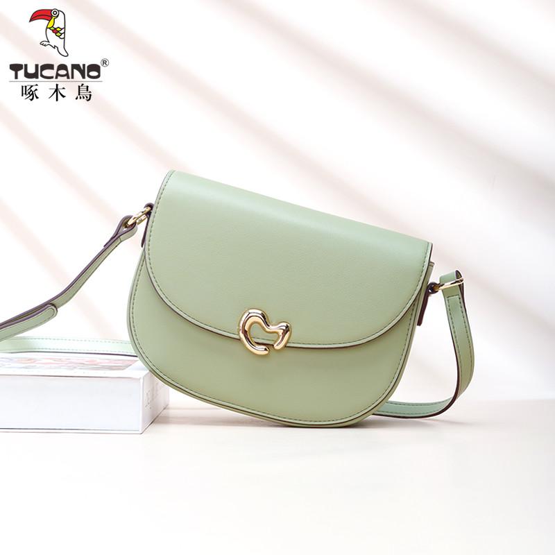 啄木鸟女包真皮单肩包春夏季斜挎包高级腋下包女士小包包2025新款