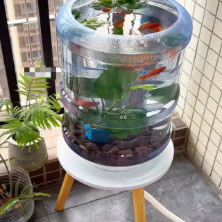 桶装水倒置水龙头养鱼纯净水桶改装鱼缸配件支架接口自己组装鱼缸