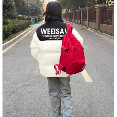 小个子印花棉衣oversize面包服