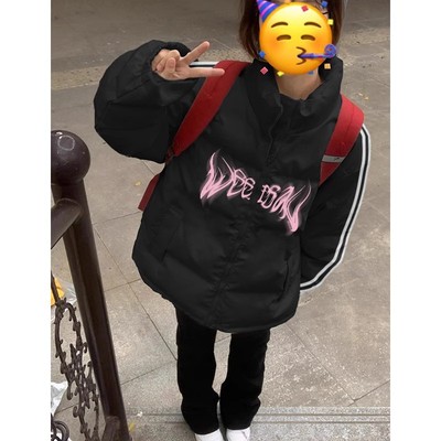 美式爆款三条杠加厚保暖羽绒棉服