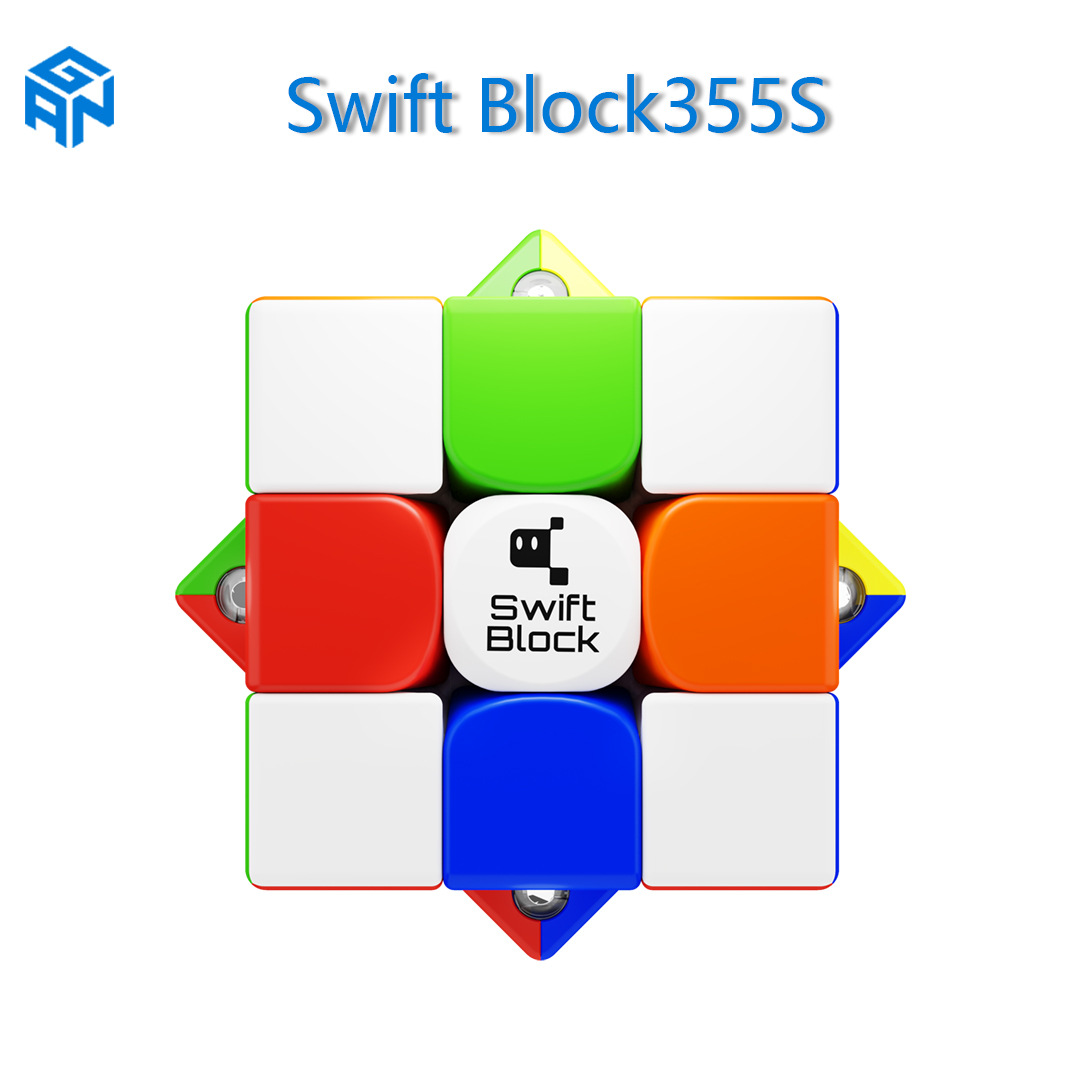 GAN漂移方块Swift Block355S三阶磁力魔方磁力可调节比赛竞速专用-封面