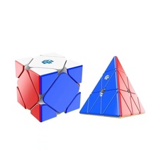 GAN金字塔斜转魔方三角异形型磁力全套装比赛专用初学者益智玩具
