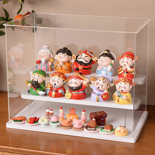 五路财神爷各路神仙入户玄关装饰摆件家用全套展示架开业礼物手办