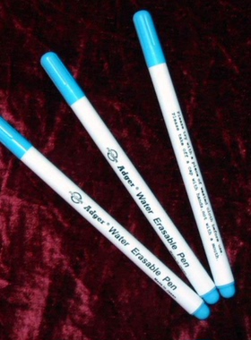 胡丽丽十字绣●日本进口蓝色水溶笔 笔迹细而清晰 遇水瞬间消失