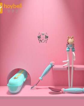 纠正小孩吃饭辅助餐具不锈钢叉勺
