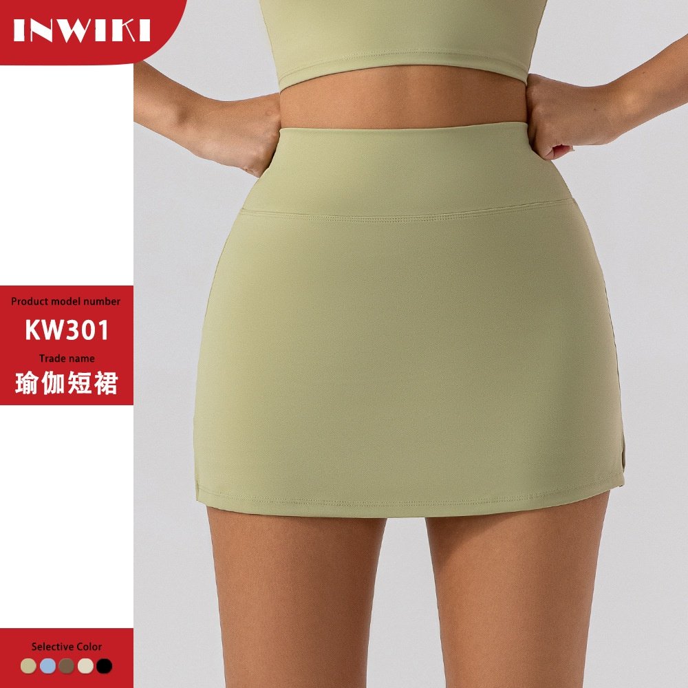 欧美春夏新款修身瑜伽短裙透气迷你裙跑步健身网球裙防走光运动裙,运动/瑜伽/健身/球迷用品,瑜伽套装,淘宝优惠券,粉丝福利购,淘宝优惠卷