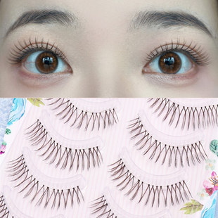 英女团假睫毛自然根根分明手勒鱼线透明仿真乐花繁眼睫毛M05 张元