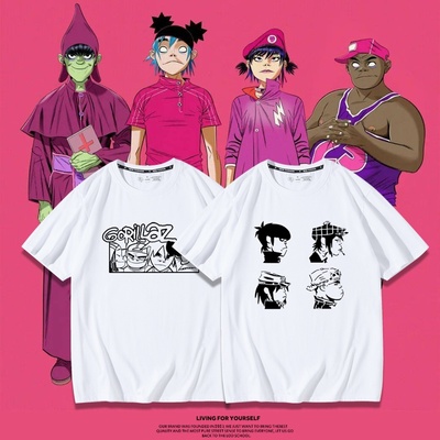 爱畅享街头霸王Gorillaz应援短袖