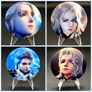 斗罗大陆武魂殿光翎斗罗同人周边吧唧徽章马口铁58mm星幻细闪礼物