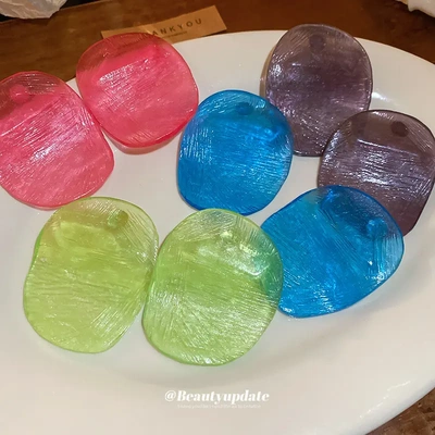银针王菲春晚同款虾片耳环欧美夸张耳钉女简约百搭耳饰小众高级感