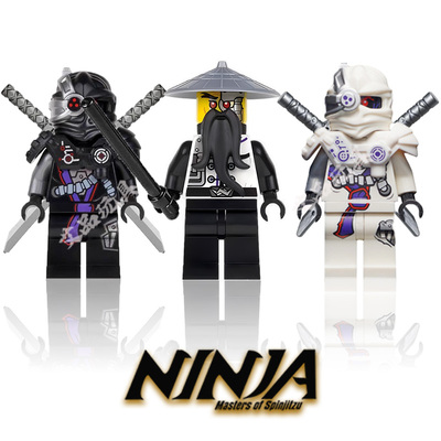 邪恶吴大师科普特将军机械博格幻影忍者重启季反派拼积木玩具双面