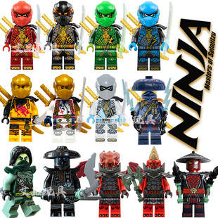 幻影忍者第19季主角摩罗诺克特德里克斯浪人杰拼装积木玩具男首领