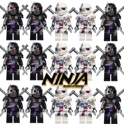 科普特将军机械博格幻影忍者重启季反派黑暗之主拼装积木玩具双面