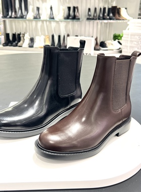 思加图2025冬季新款yesterday英伦风切尔西靴复古短靴子EFI34DD5