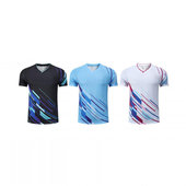 速干乒乓球服球衣男女儿童亲子印字羽毛球服训练比赛吸汗短袖 队服