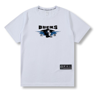 速干篮球服北京首钢鸭定制男女球衣T恤短袖比赛训练服透气网眼