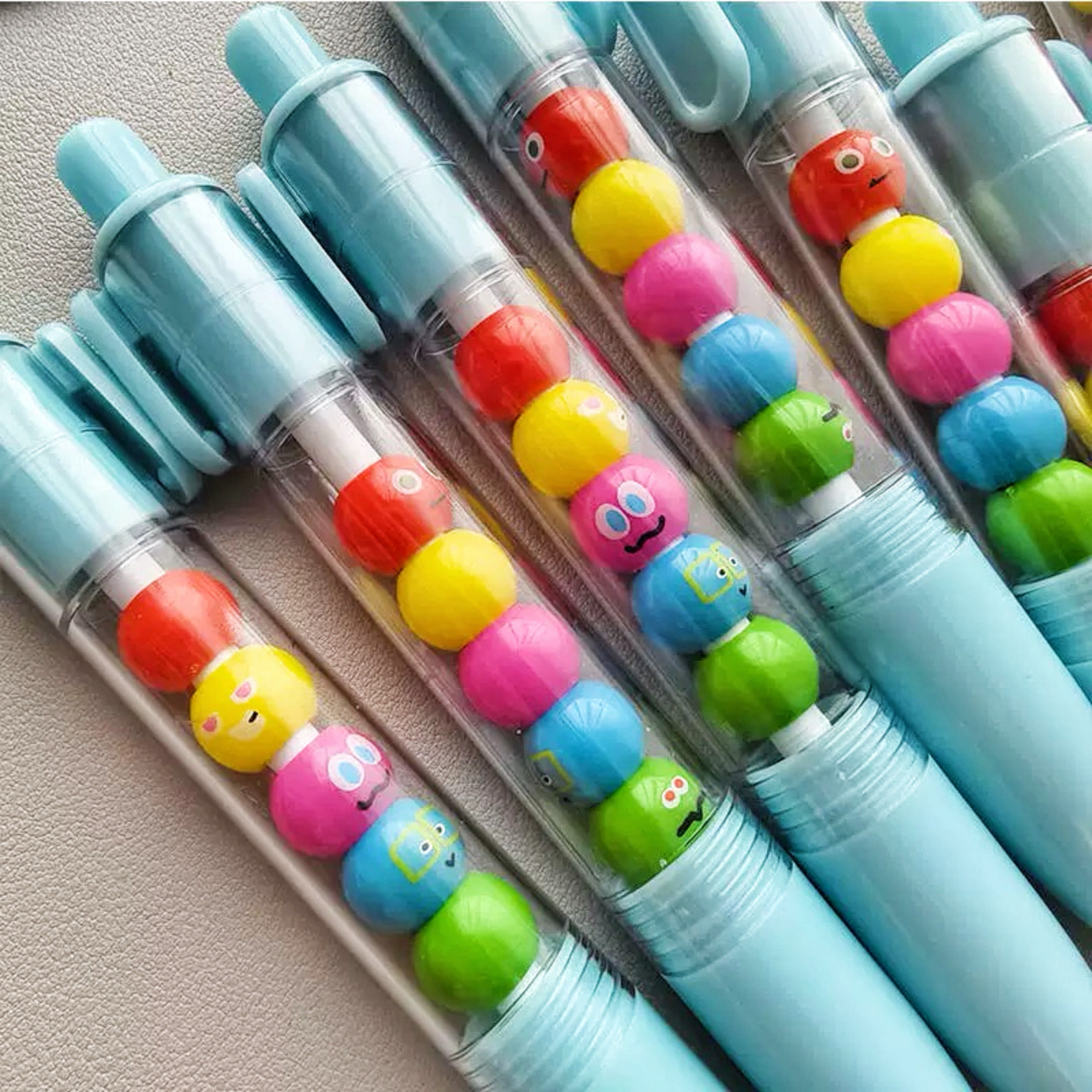 五迷老师物料笔五月天周边中性笔五个球球按动笔创意串串笔中性笔,文具电教/文化用品/商务用品,中性笔,淘宝优惠券,粉丝福利购,淘宝优惠卷