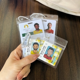 足球C罗内马尔球星卡动态卡挂件背包挂件球员卡情侣学生纪念礼物