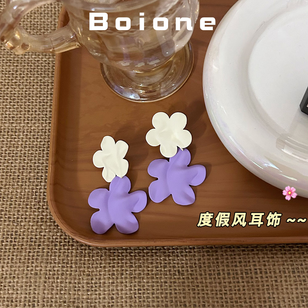 【实拍】度假风甜美花瓣耳环