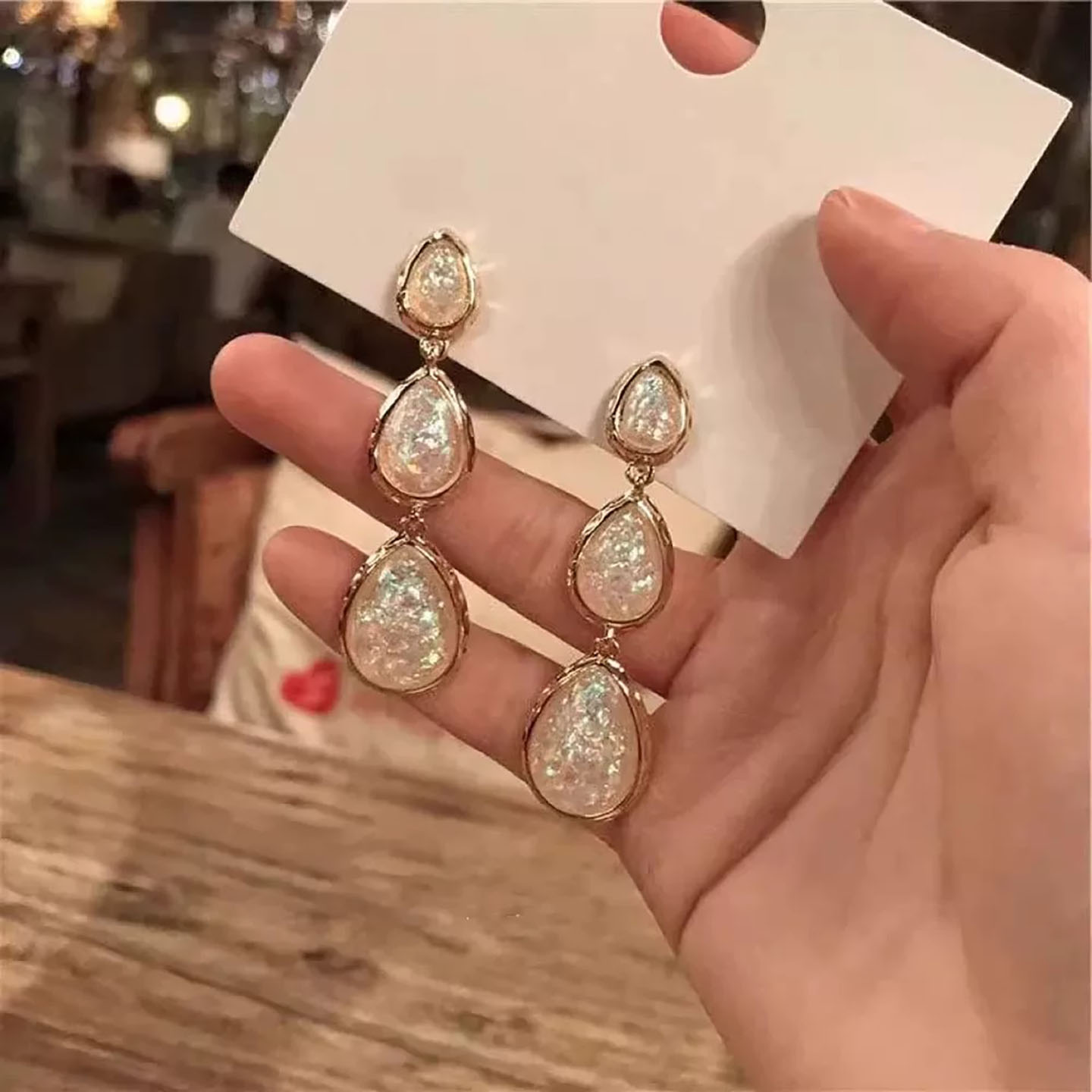 复古小众高级感人鱼姬流苏耳环