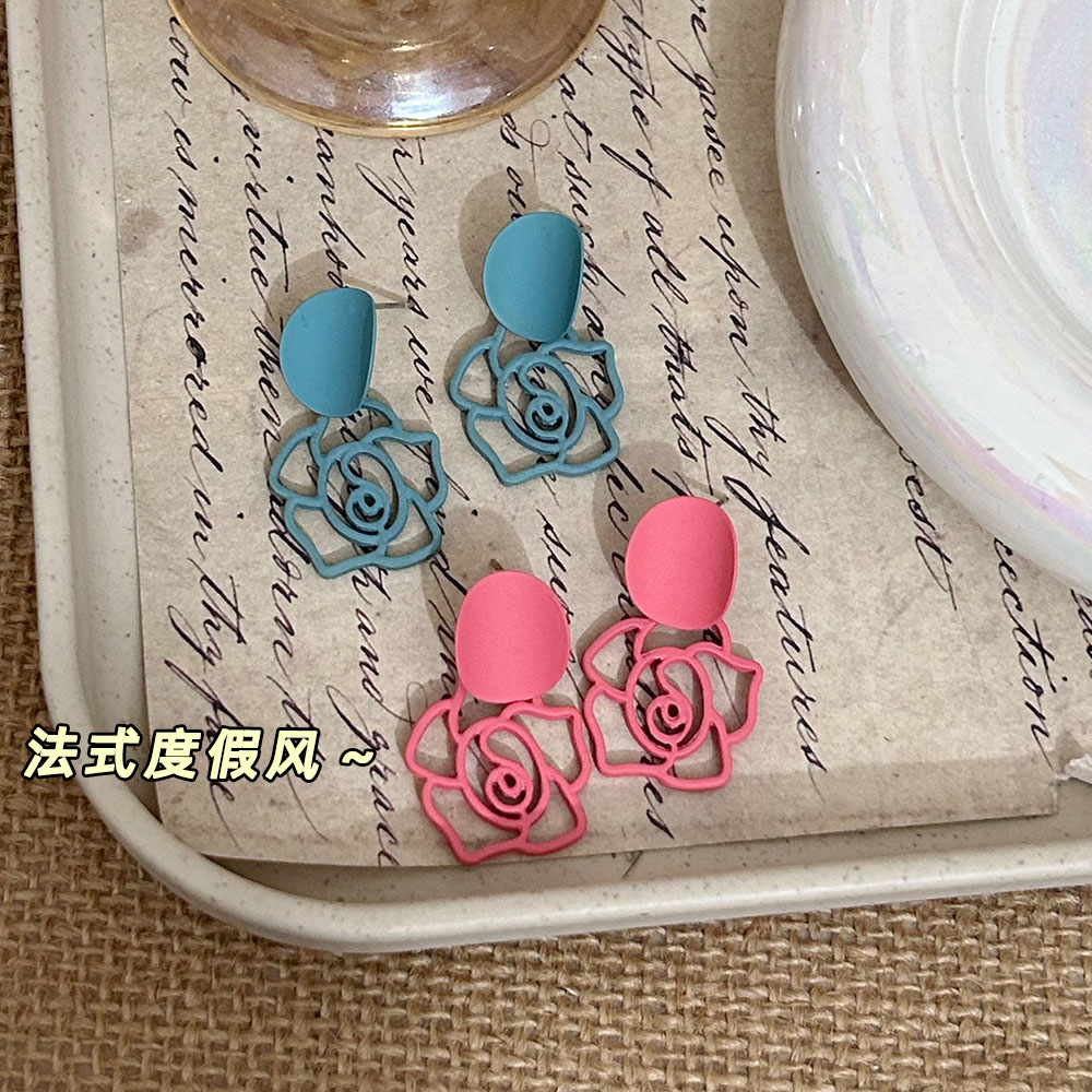 夏天出游甜美仙气花朵耳环