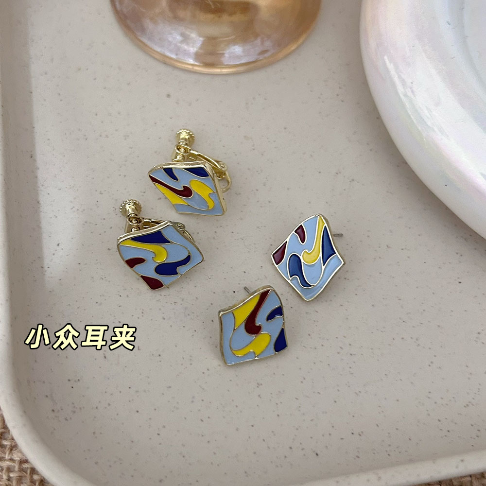 法式艺术感日常几何耳夹狂甩不掉