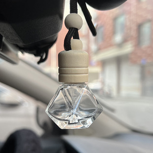 高档挂件 车挂 厂家 汽车挂饰 两线盖汽车香水瓶挂件透明空瓶
