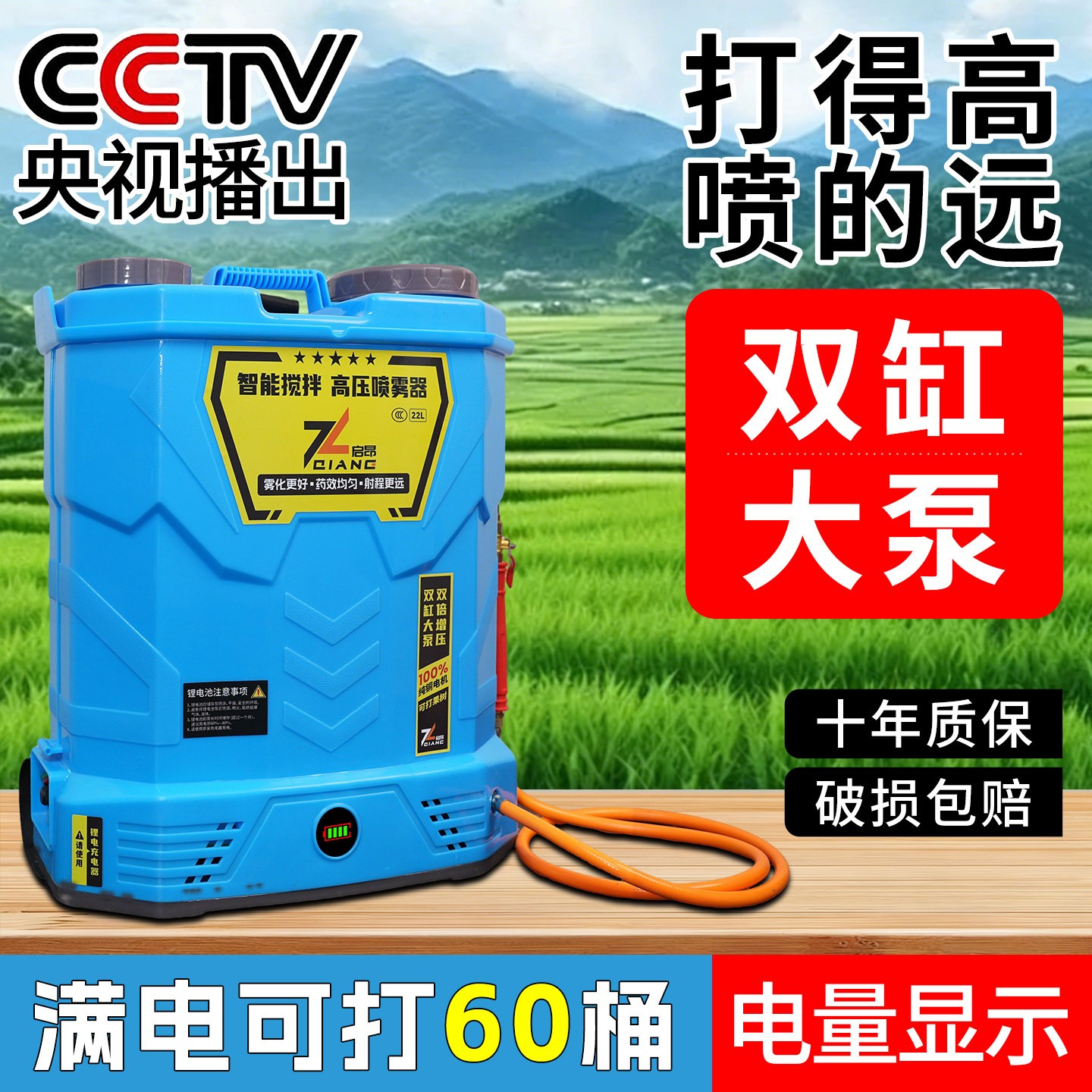 双泵电动喷雾器农用大功