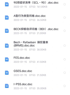 pdq4/pdq-4边缘型人格障碍测试量表mmpi明尼苏达双相情感综合测评