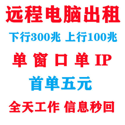 小徐远程电脑出租云渲染E5服务器租用游戏工作室物理机模拟器多开