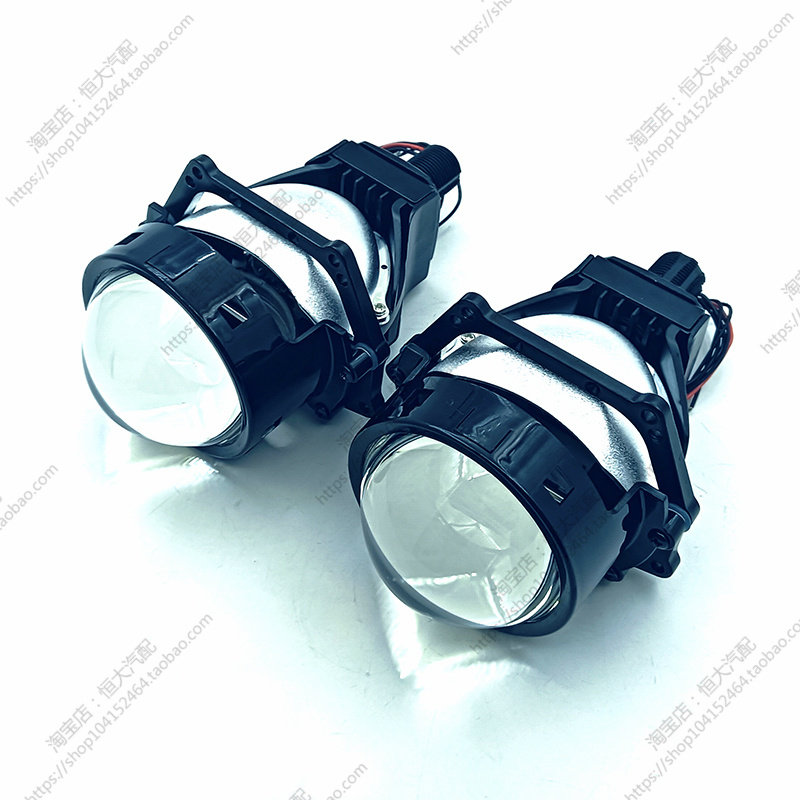 3寸透镜无损LED大灯透镜双灯灯小车摩托定位一体强光鱼眼雨燕改装
